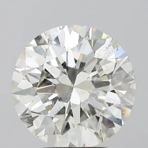 4.02 Carat Round I SI2 Natural Diamond