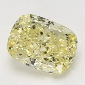 4.17 Carat Cushion Brilliant Fancy Yellow VS2 Natural Diamond