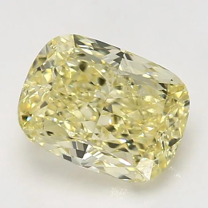 4.17 Carat Cushion Brilliant Fancy Yellow VS2 Natural Diamond 1 4.17 Carat Cushion Brilliant Fancy Yellow VS2 Natural Diamond
