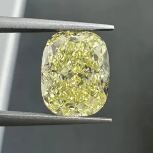 5.15 Carat Cushion Modified Fancy Yellow VS2 Natural Diamond