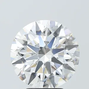 6.03 Carat Round F VVS2 Lab Diamond