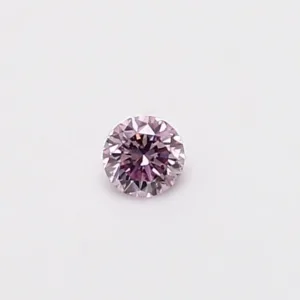 0.11 Carat Round Fancy Pink SI1 Natural Diamond