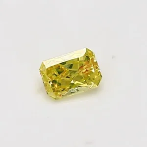 0.23 Carat Radiant Yellow I2 Natural Diamond