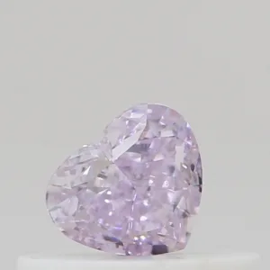 0.24 Carat Heart Fancy Pink Purple VS2 Natural Diamond