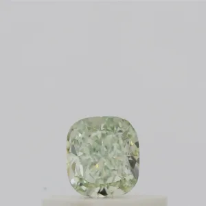 0.27 Carat Cushion Brilliant Fancy Light Green VS2 Natural Diamond