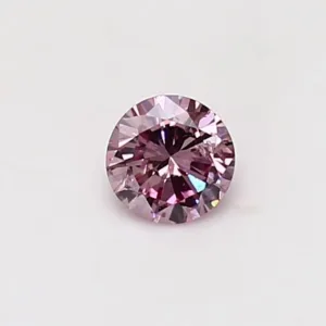 0.3 Carat Round Fancy Intense Pink I1 Natural Diamond