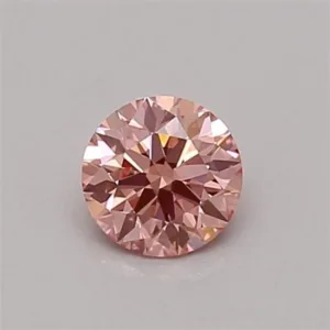 0.3 Carat Round Fancy Intense Pink SI1 Lab Diamond