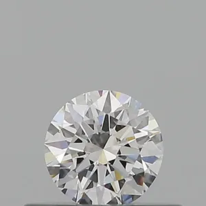 0.31 Carat Round D VVS2 Natural Diamond