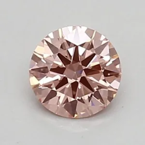 0.32 Carat Round Fancy Intense Pink VVS1 Lab Diamond