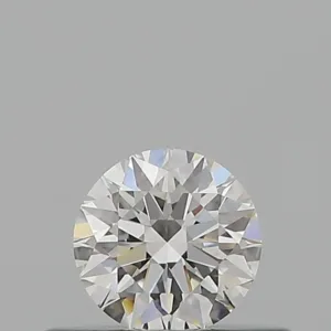 0.33 Carat Round F IF Natural Diamond