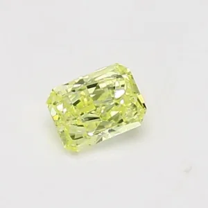 0.34 Carat Radiant Yellow I1 Natural Diamond