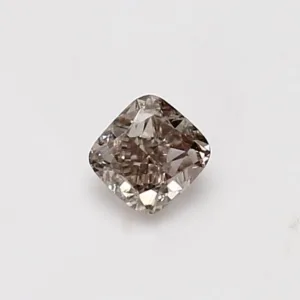 0.35 Carat Cushion Brilliant Fancy Light Brown VS2 Natural Diamond