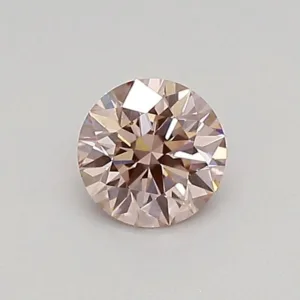 0.35 Carat Round Fancy Intense Pink VS2 Lab Diamond