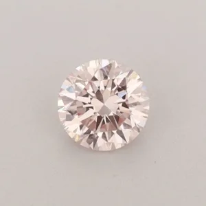 0.35 Carat Round Fancy Light Pink VVS2 Lab Diamond