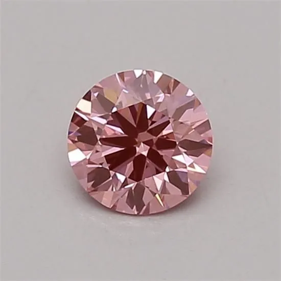 0.35 Carat Round Fancy Vivid Pink VVS2 Lab Diamond 1 0.35 Carat Round Fancy Vivid Pink VVS2 Lab Diamond
