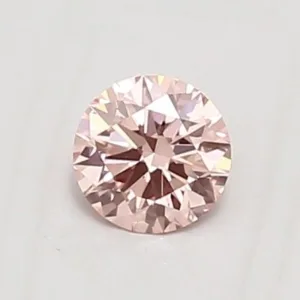 0.36 Carat Round Fancy Intense Pink VVS2 Lab Diamond