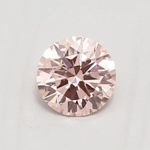 0.36 Carat Round Fancy Vivid Pink VVS1 Lab Diamond