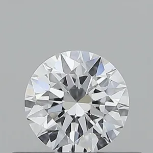 0.4 Carat Round D VVS2 Natural Diamond