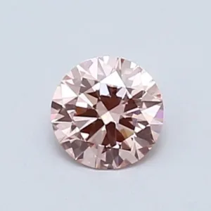 0.4 Carat Round Fancy Intense Pink VVS2 Lab Diamond