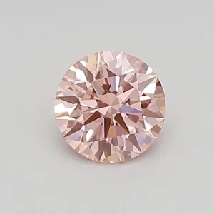 0.4 Carat Round Fancy Vivid Pink VVS2 Lab Diamond