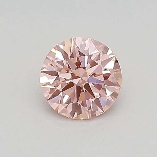 0.4 Carat Round Fancy Vivid Pink VVS2 Lab Diamond 1 0.4 Carat Round Fancy Vivid Pink VVS2 Lab Diamond