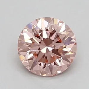 0.41 Carat Round Fancy Intense Pink VS1 Lab Diamond