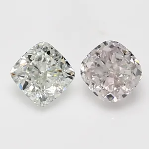 0.42 Carat Cushion Brilliant Very Light Green SI1 Natural Diamond