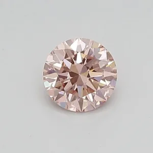 0.42 Carat Round Fancy Intense Pink VS1 Lab Diamond