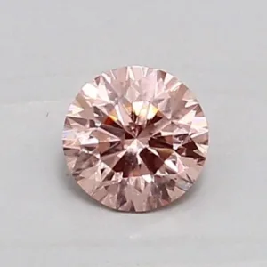 0.42 Carat Round Fancy Intense Pink VS1 Lab Diamond