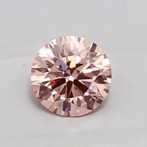 0.42 Carat Round Fancy Vivid Pink VS1 Lab Diamond