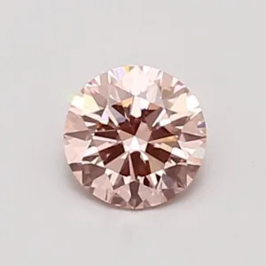 0.42 Carat Round Fancy Vivid Pink VVS2 Lab Diamond