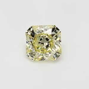 0.43 Carat Radiant Light Yellow VS1 Natural Diamond