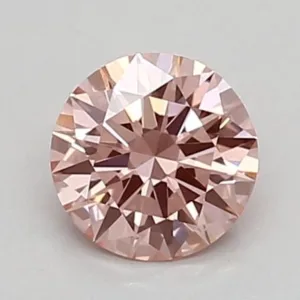 0.43 Carat Round Fancy Intense Pink VS1 Lab Diamond