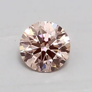 0.43 Carat Round Fancy Intense Pink VVS2 Lab Diamond
