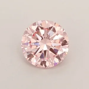 0.43 Carat Round Fancy Vivid Pink VS1 Lab Diamond