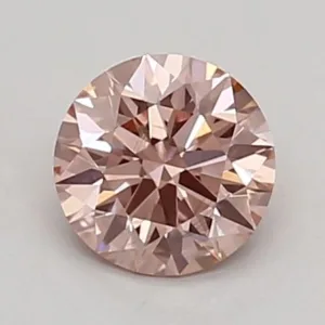 0.44 Carat Round Fancy Intense Pink VS2 Lab Diamond