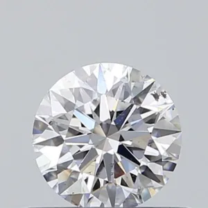 0.45 Carat Round D SI2 Natural Diamond