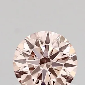 0.45 Carat Round Fancy Intense Pink VS1 Lab Diamond
