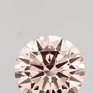 0.45 Carat Round Fancy Intense Pink VS1 Lab Diamond