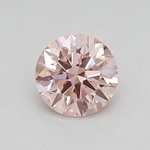 0.48 Carat Round Fancy Vivid Pink VVS2 Lab Diamond