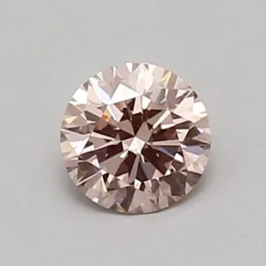 0.49 Carat Round Fancy Intense Pink VS1 Lab Diamond