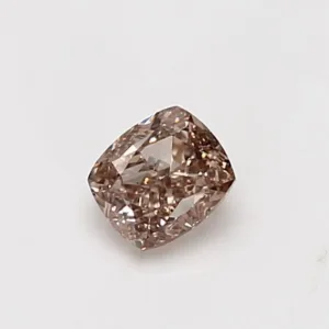 0.5 Carat Cushion Brilliant Fancy Light Brown VS2 Natural Diamond