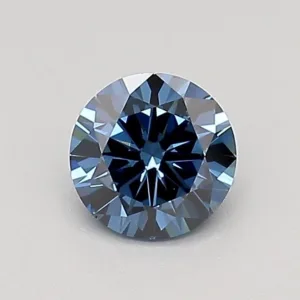 0.5 Carat Round Fancy Deep Blue VS1 Lab Diamond