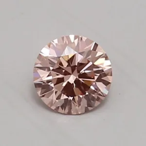 0.51 Carat Round Fancy Vivid Pink VS1 Lab Diamond