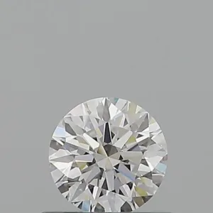0.52 Carat Round D VVS2 Natural Diamond