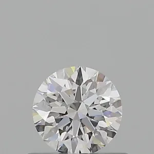 0.52 Carat Round D VVS2 Natural Diamond