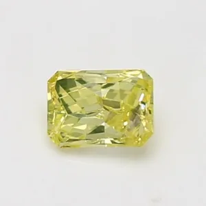 0.53 Carat Radiant Yellow I2 Natural Diamond