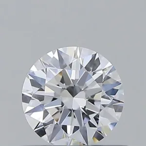 0.53 Carat Round D VVS2 Natural Diamond
