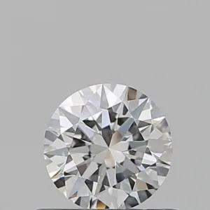 0.53 Carat Round D VVS2 Natural Diamond
