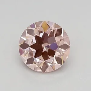0.53 Carat Round Fancy Intense Pink VS2 Lab Diamond